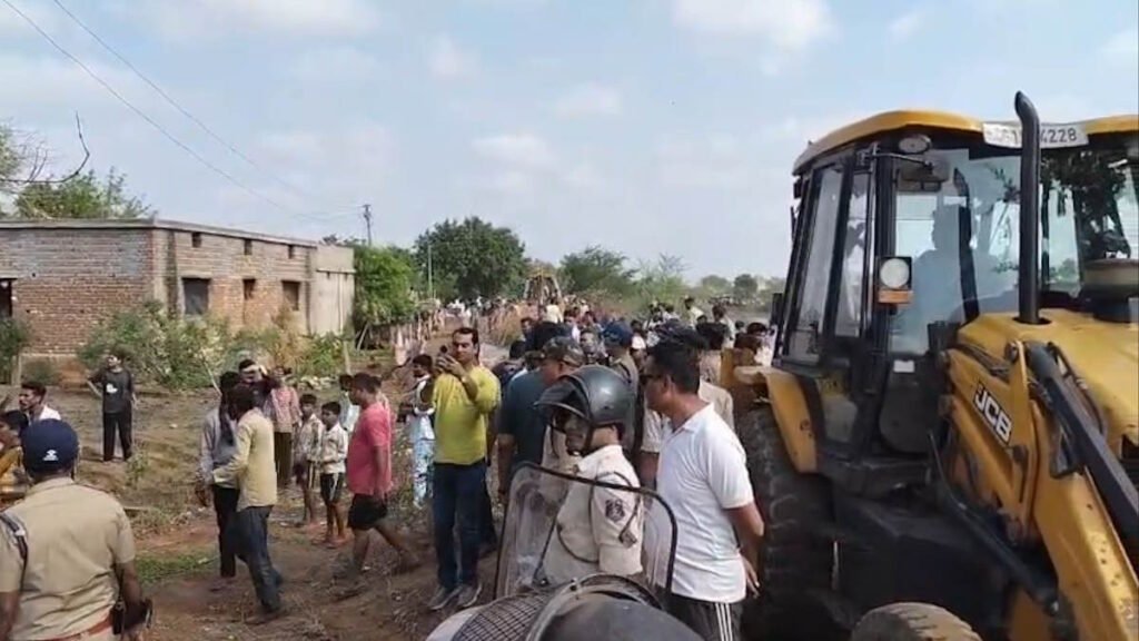 Nakti village eviction drive Raipur