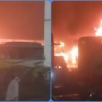 भोपाल ISBT में आग का तांडव: वर्मा ट्रेवल्स की कई बसें जलकर खाक, मची अफरा-तफरी